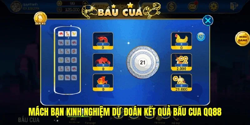 Mách bạn kinh nghiệm dự đoán kết quả bầu cua QQ88